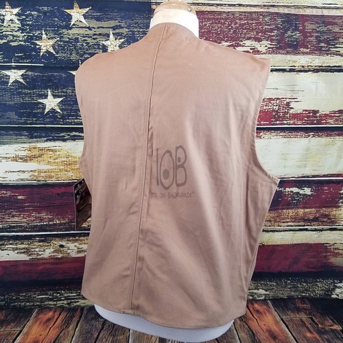 Wyoming Traders Mens Texas Conceal Carry Snap Up Canvas Ranch Wear Vest - Picture 19 of 24