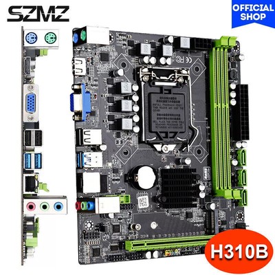 SZMZ H310 PC Motherboard LGA 1151 Support DDR4 NVME M.2 SATA3.0 USB3.0 Mainborad