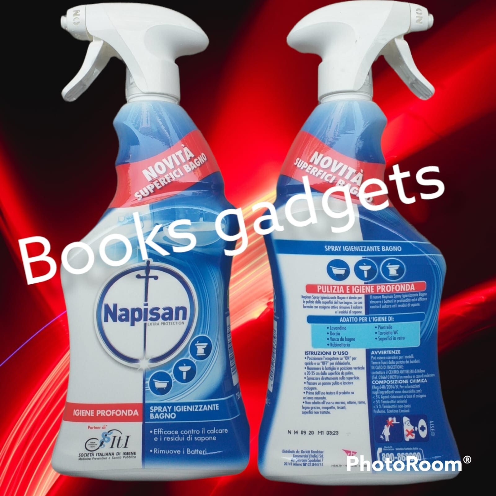Set 6 Napisan Spray Bagno 750ml - Pulizia Professionale e Anticalcare