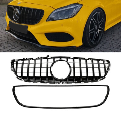 Kühlergrill Schwarz glanz passt für Mercedes CLS W218 Mopf Sport-Panamericana GT