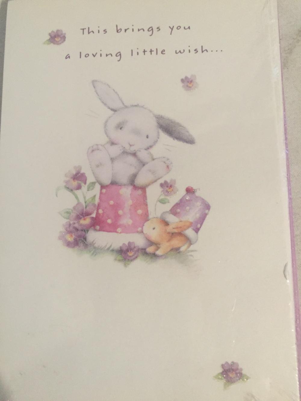 Lot 6 NEW American Greeting EASTER CARDS Bunny Rabbit Sparkle eBay
