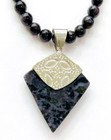 HSN Jay King Sterling Silver Gabbro Pendant With 18" Bead Necklace — photo 5