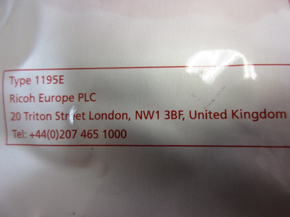 Original Ricoh Tipo 1195 NUEVO, Nueva Cartucho De Tóner Ricoh - Imagen 2 de 4
