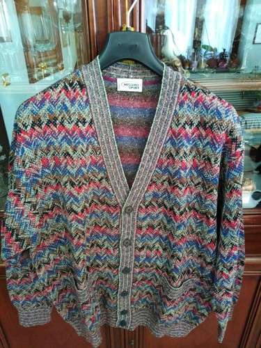 Maglieria Uomo | Maglia Manica Lunga Collo Polo Blu | Missoni ~ Marianne AB
