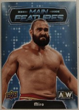 2022 Upper Deck AEW Wrestling Miro Main Features Insert Card #34