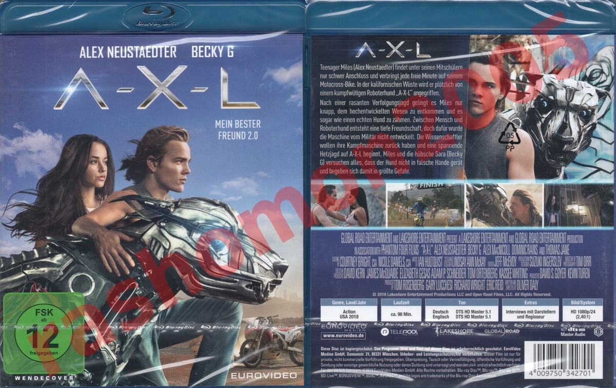 Blu-ray A-X-L AXL (2018) Alex Neustaedter Becky G Robotic Dog