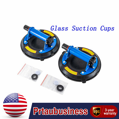 2x Glass Suction Cups 8'' for Windshield Heavy Duty Vacuum Glass Suction Cup Tool