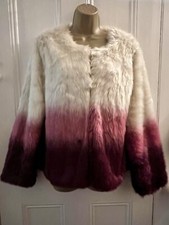 Jummi Faux Fur Jacket Size 12 Short Party