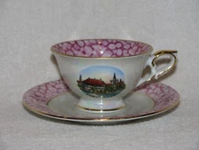 Vintage German Kunstan Za.B. Porcelain Tea Cup & Saucer Bavaria