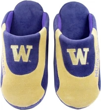 NCAA Washington Huskies Gold n Purple Slide Slippers Size XL by Comfy Feet