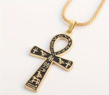 Egyptian ankh  pendant necklace / Kemet, Unisex
