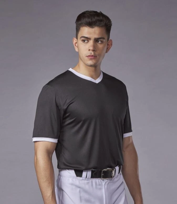 ¡NUEVO! Camiseta técnica uniforme de béisbol Wilson adulto S303 cuello en V - naranja, mediana M Foto 3 de 3