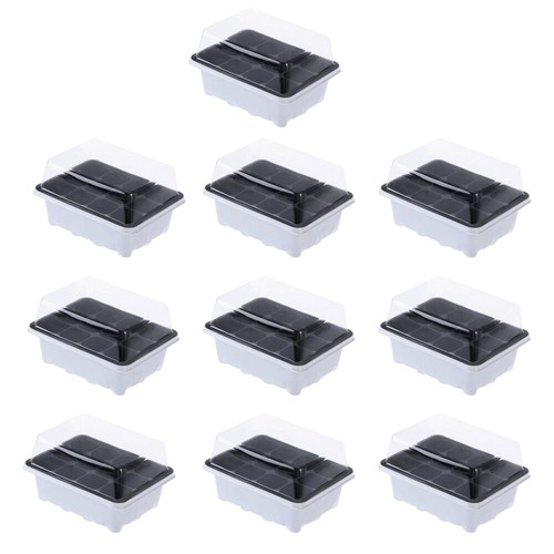 10 Pack Propagation Tray Plant Growing Box Starter Tray Plant Germination Tray