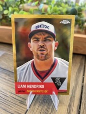 2023 Topps Chrome Platinum Anniversary Liam Hendricks Gold Toile Refractor /50