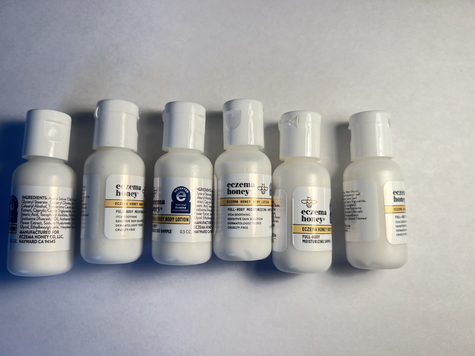 6X Eczema Honey Body Lotion Itch Soothing Sensitive skin Solution 0.5