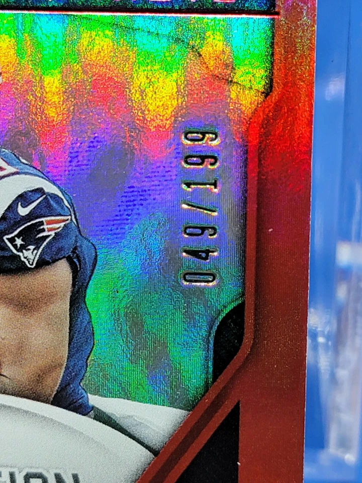 2019 Certified New Generation Jerseys Mirror Red 49/199 Damien Harris Rookie RC - Image 3 of 3