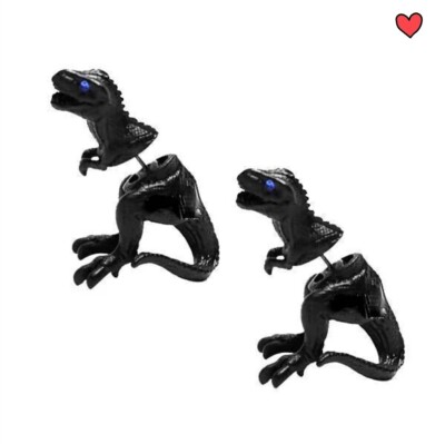2 pieces  Dinosaurs hot scary Earrings
