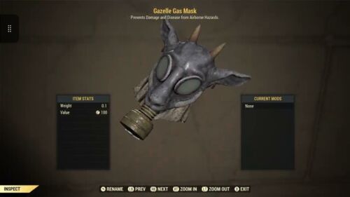 (Xbox) Gazelle Gasmaske - seltene Kleidung - Bild 1 von 1