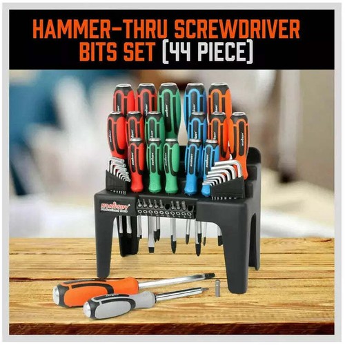 44-Piece Magnetic Screwdriver Set with Go-Thru Steel Blades | High Torque - Picture 7 of 9