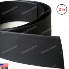 Black Heat Shrink Tubing 2 inch (50 mm) 2:1 Ratio Sleeve Wire Wrap 4 Feet 