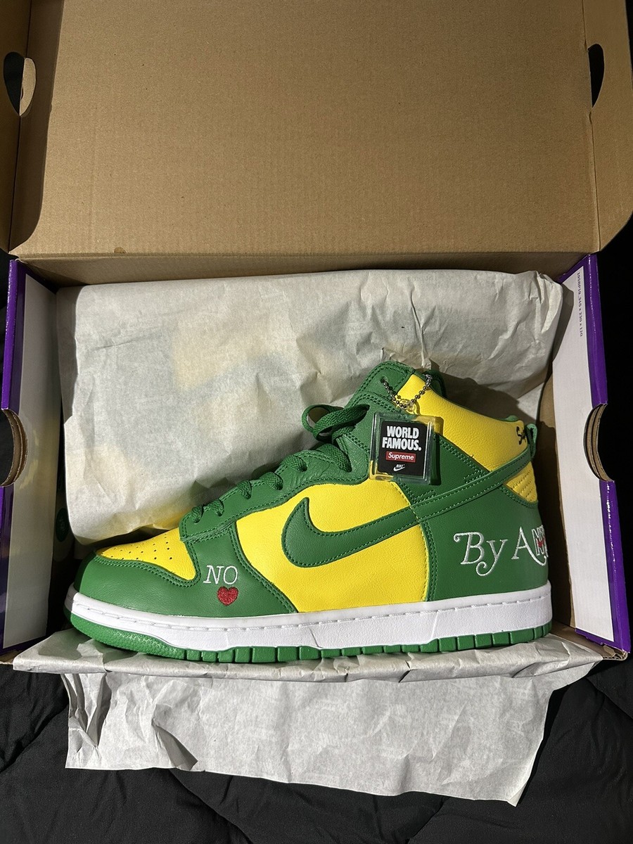 Nike SB Dunk High OG QS Supreme By Any Means Brazil DN3741-700