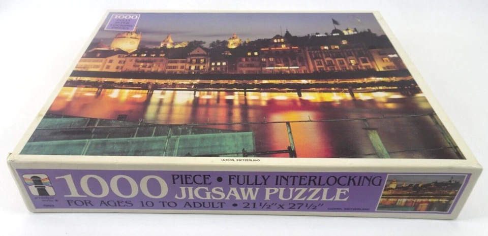 Rainbow Works Jigsaw Puzzle 1,000 Pieces Luzern, Switzerland FACTORY SEALED BOX - Image 2 of 3
