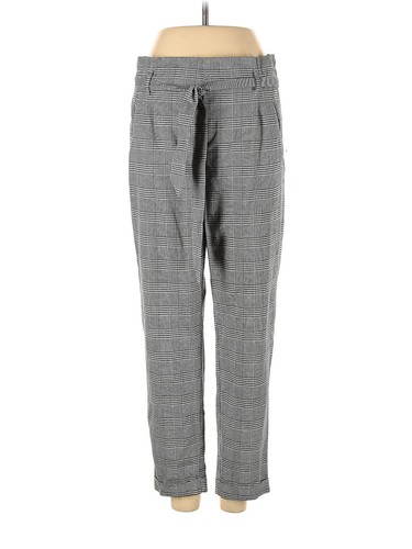 Pantalon Casual Karma - Taille 1 Juniors - Gris Chiné Rayé - 100% Coton - Occasion Très Bon état