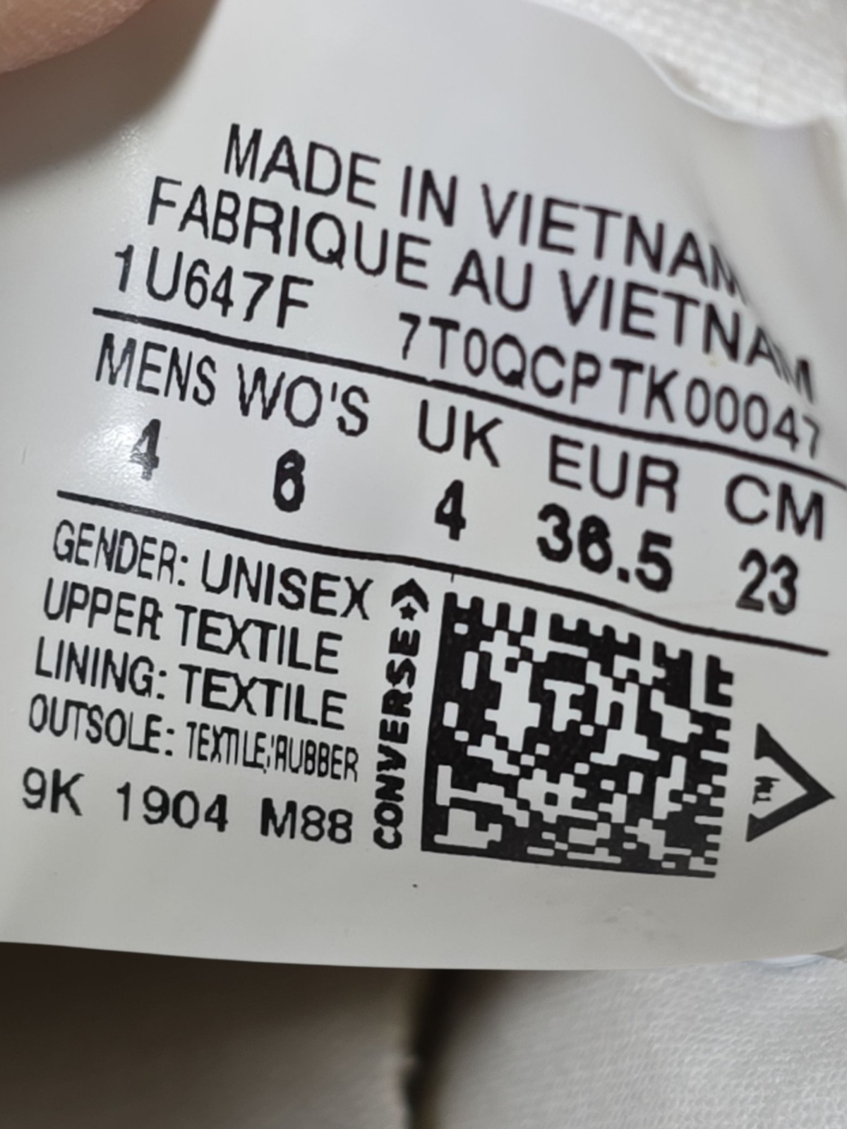 Converse Shoes Womens 6 Mens 4 Chuck Taylor All Star Sneaker White Canvas 1U647F thumbnail 9