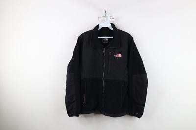 Vintage The North Face Womens Medium Faded Spell Out Denali Fleece Jacket Black