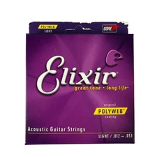Elixir Polyweb Light (.012 - .053) Acoustic Guitar Strings