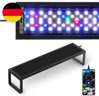 Fishkeeper 6-Row WRGB LED Aquarium Beleuchtung, 24/7 Modu Mit 1-Tasten-Sync & Sp