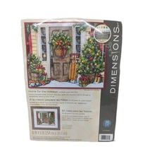 Dimensions Counted Cross Stitch Kit Home For The Holidays Susan Winget 8x10 8961