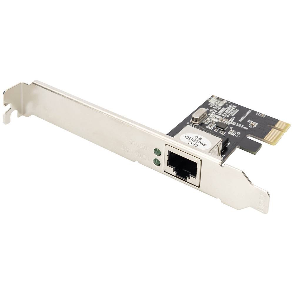 Carte réseau stable Digitus DN-10130-1 PCI-Express Gigabit RJ45 composant durable