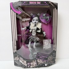 Monster High Doll Reel Drama Clawdeen Wolf Monocromatica Bambola da Collezione Mattel
