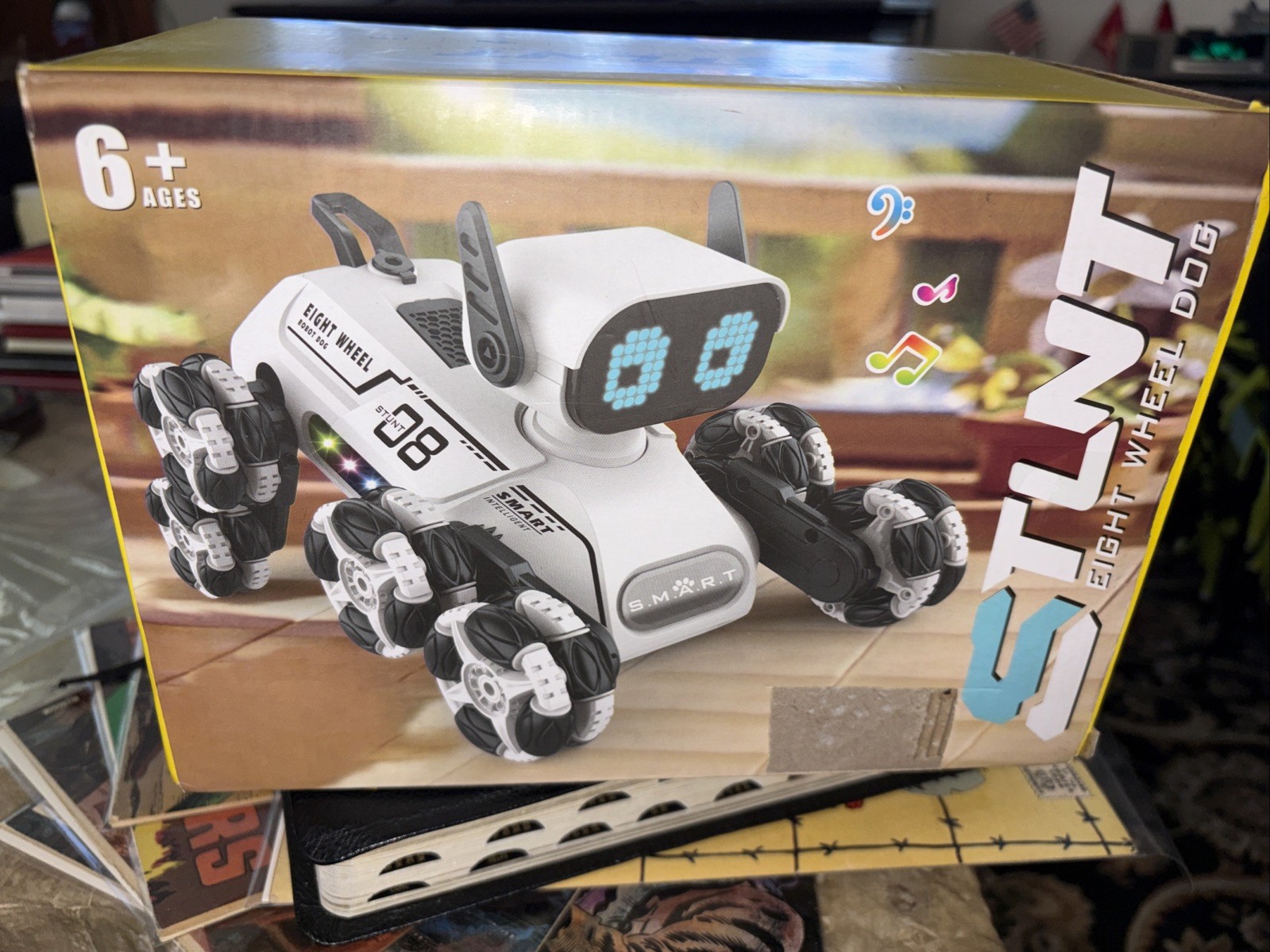Robot Dog Toy 2.4Ghz Remote Control Stunt RC Cars with Sound