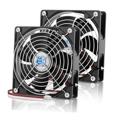 120mm 12V Computer Fan 2-Pin DC 2 Pcs 12V 2-Pin - 120mm x 25mm - Fixed Speed