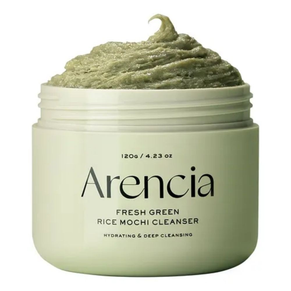 Arencia Fresh Arroz-Mochi Limpiador Facial Té Verde Exfoliante 120 g