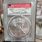 2020 (S) SILVER EAGLE PCGS MS70 FDI JIM PEED STRUCK AT SAN FRANCISCO EMERGENCY