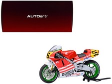 Autoart 12566 1/12 Honda NSR500 WGP500 Motorcycle #56 Red and White