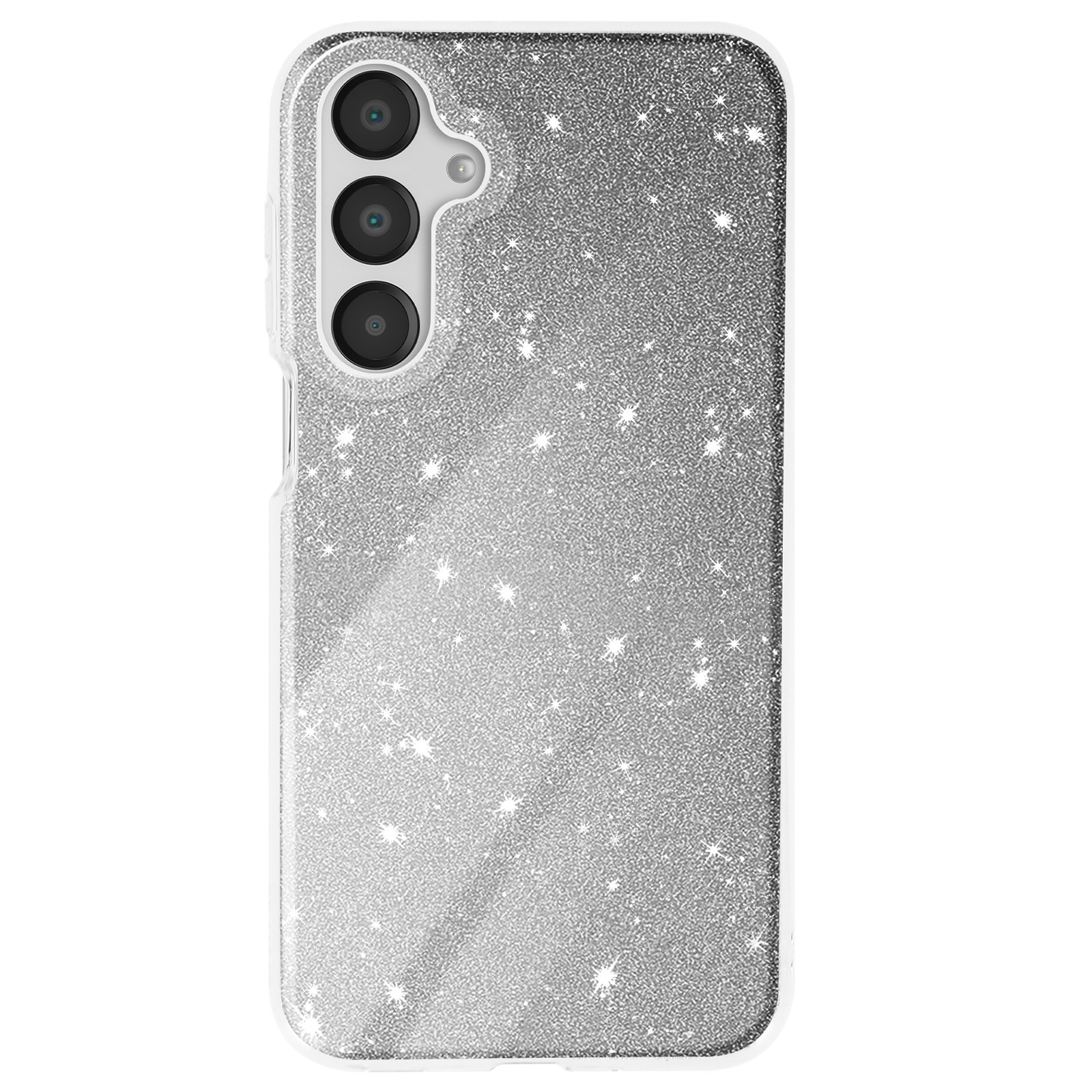 Coque Galaxy A16 paillettes Avizar argent protection silicone rigide antichoc - 2