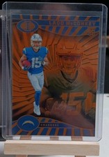 2024 Panini Illusions Ladd McConkey Trophy Collection Orange Insert RC #51