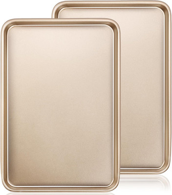 Baking Sheet Pan Set of 2,  Commercial Cookie Sheets for Baking, Nonstick Carbon