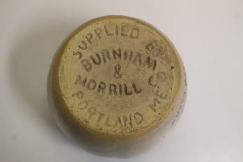 6 Vtg B&M Brick Oven Baked Beans 3" Stoneware Crocks Burnham Morrill Portland ME - Picture 9 of 9