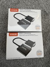 VGA to HDMI Adapter, AMALINK 1080P VGA Male to HDMI Female Converter for PC x 2 