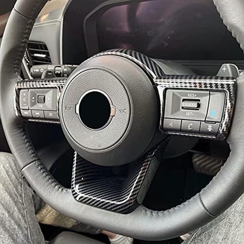 Carbon Fiber Steering Wheel Trim Carbon Fiber Car Trim Stylish Appearance - Picture 6 of 12