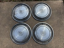 4 Rare 1972-1973 Cadillac Eldorado Fleetwood Hubcaps Wheel Covers Set Of 4 Oem