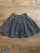 Christian Dior Flared Skirt Knee Length Gray M Elegant Design