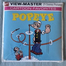 POPEYE'S Classic Cartoon 3d View-Master 3 Reel Packet BRAND NEW SEALED  B516