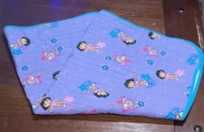 Vintage Handmade Dora The Explorer Toddler Blanket 38in.x36in.