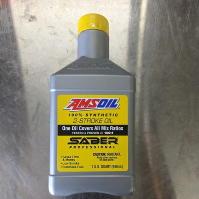 #ad AMSOIL SABER Professional Synthetic 2 Stroke Oil 1 Quart 2 Cycle Mix $44.99
